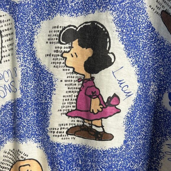 Peanuts Nightgown Medium Carlie Brown Woodstock Snoopy Lucy - Picture 2 of 10